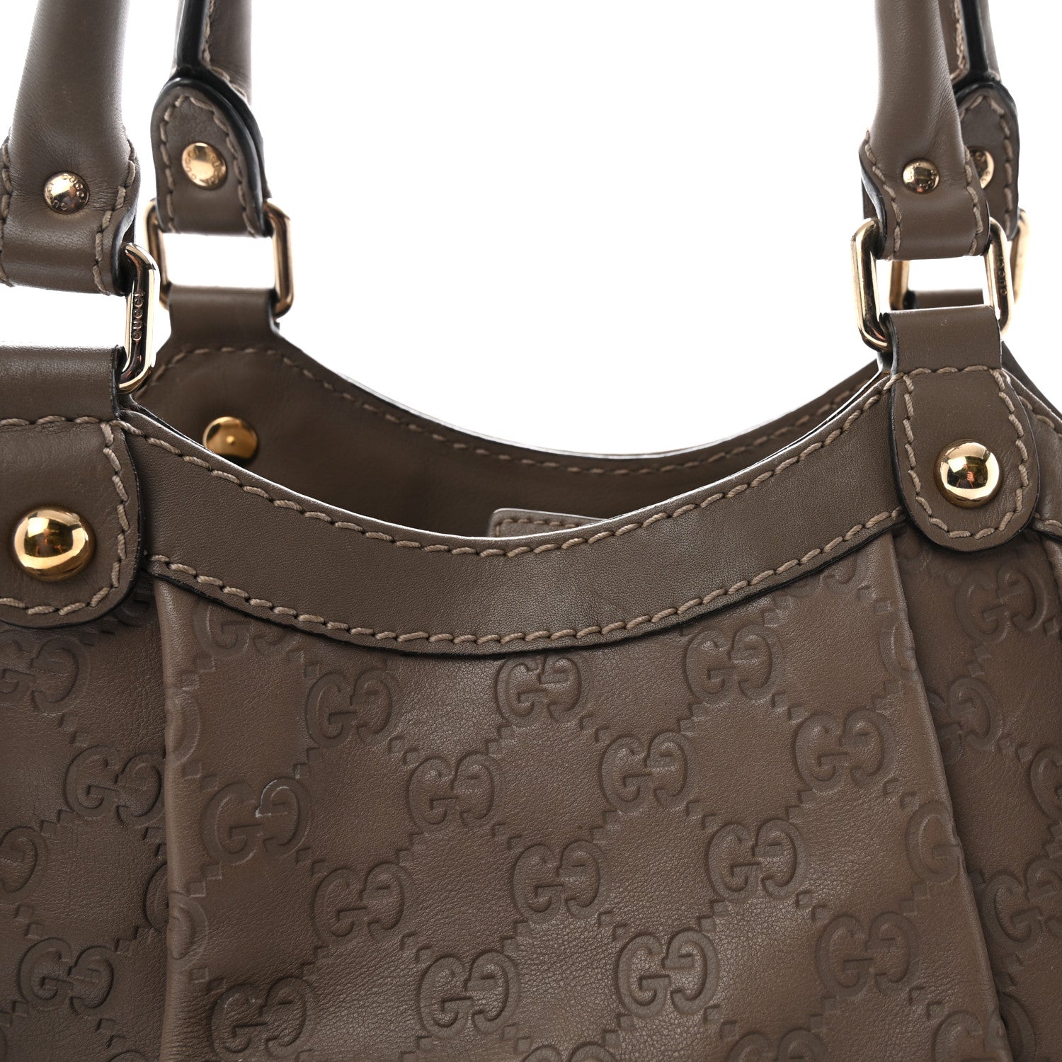 Guccissima Medium Sukey Tote Taupe