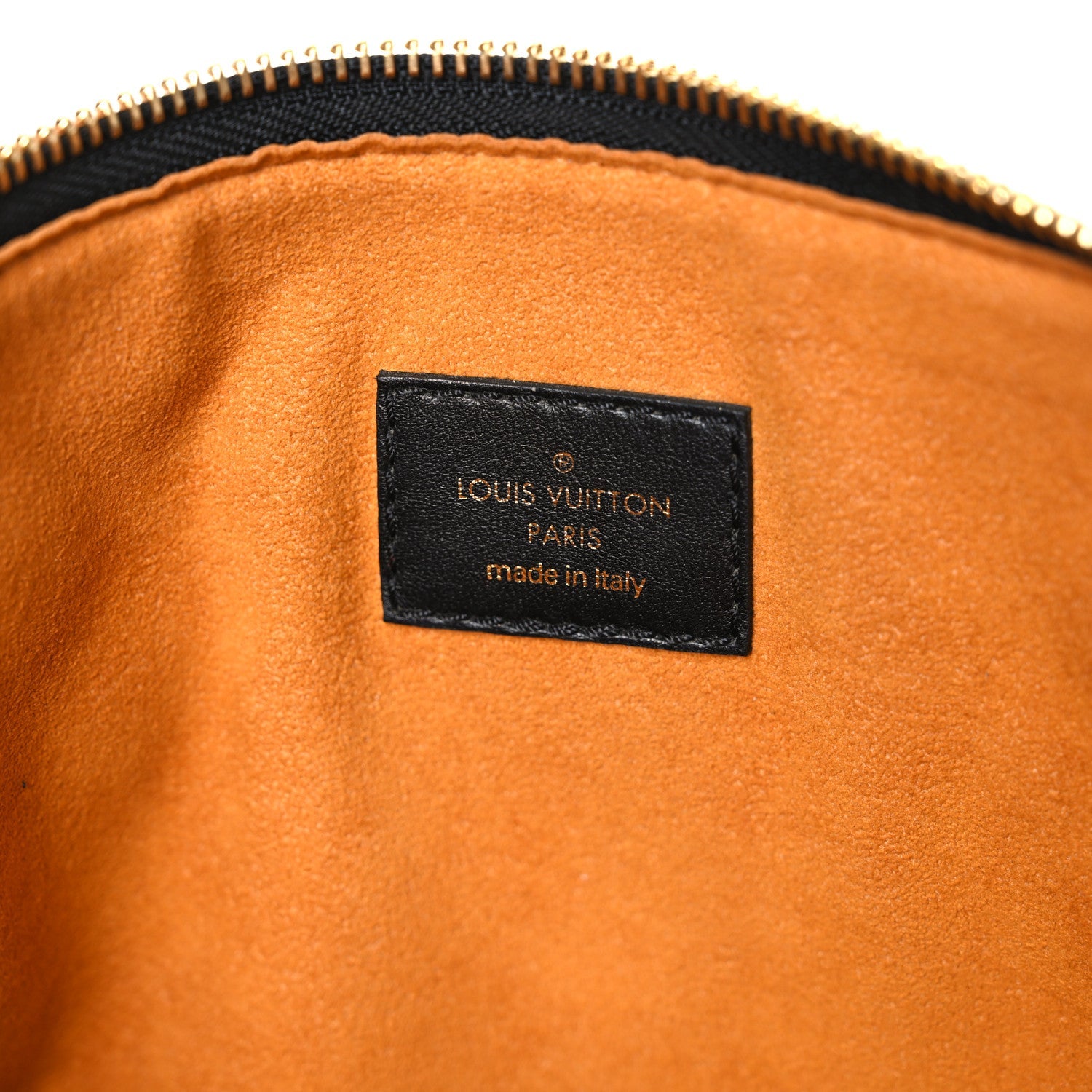Lambskin Embossed Monogram Coussin MM Black