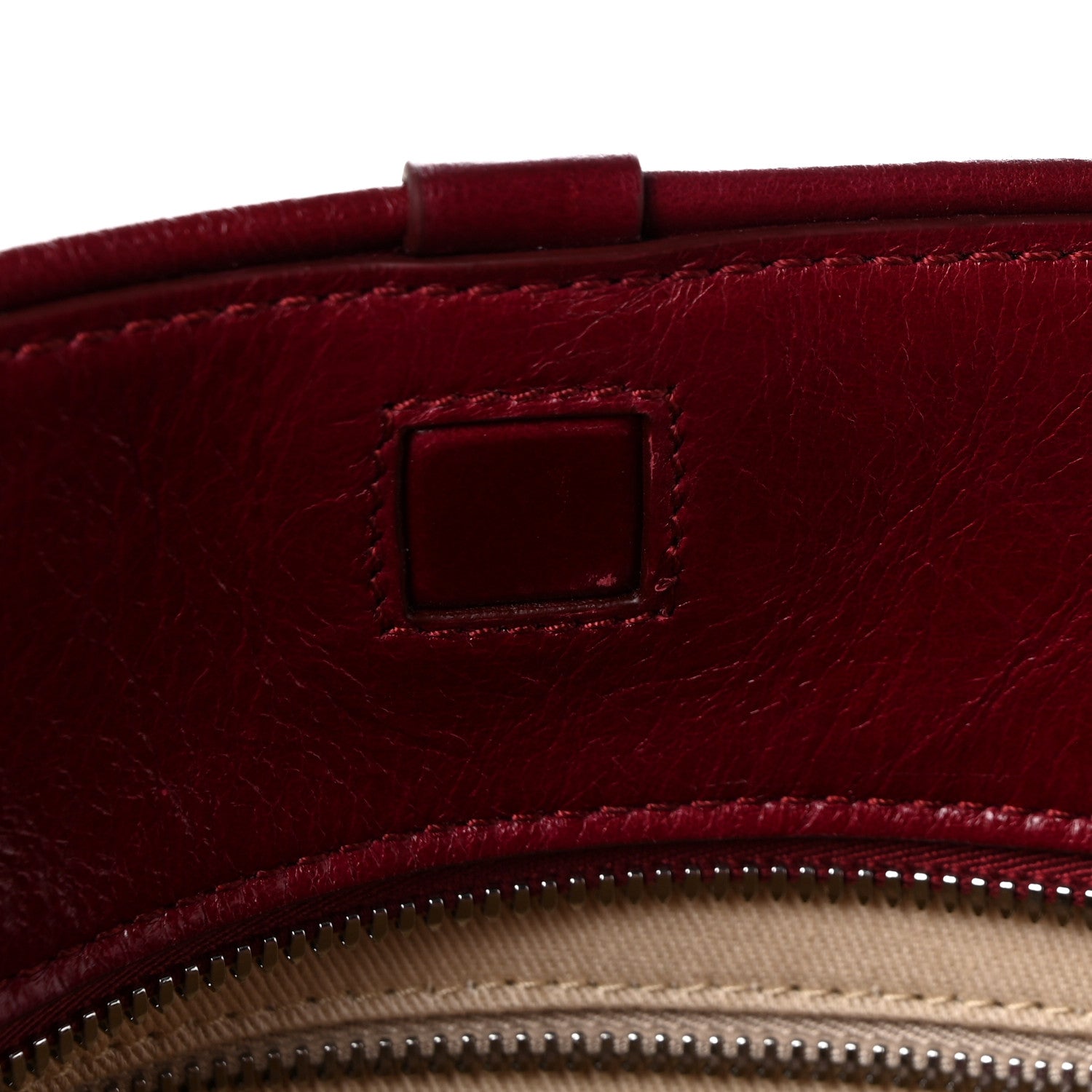 Shiny Vintage Calfskin Le Turismo Soft Bowling Bag Burgundy