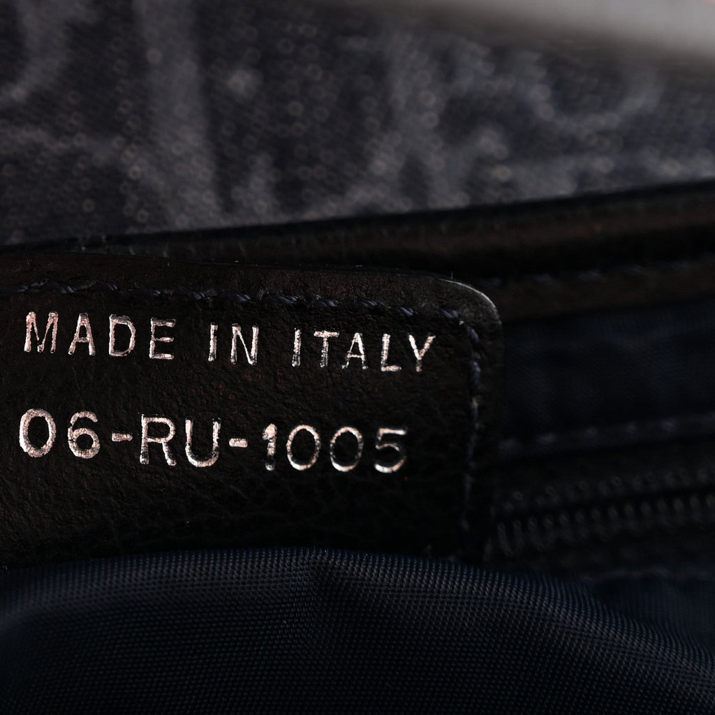 Denim Monogram Flight Saddle Bag