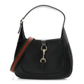 Calfskin Small Jackie Shoulder Bag Black