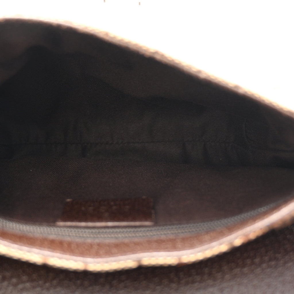 Monogram Waist Pouch Bag Dark Brown