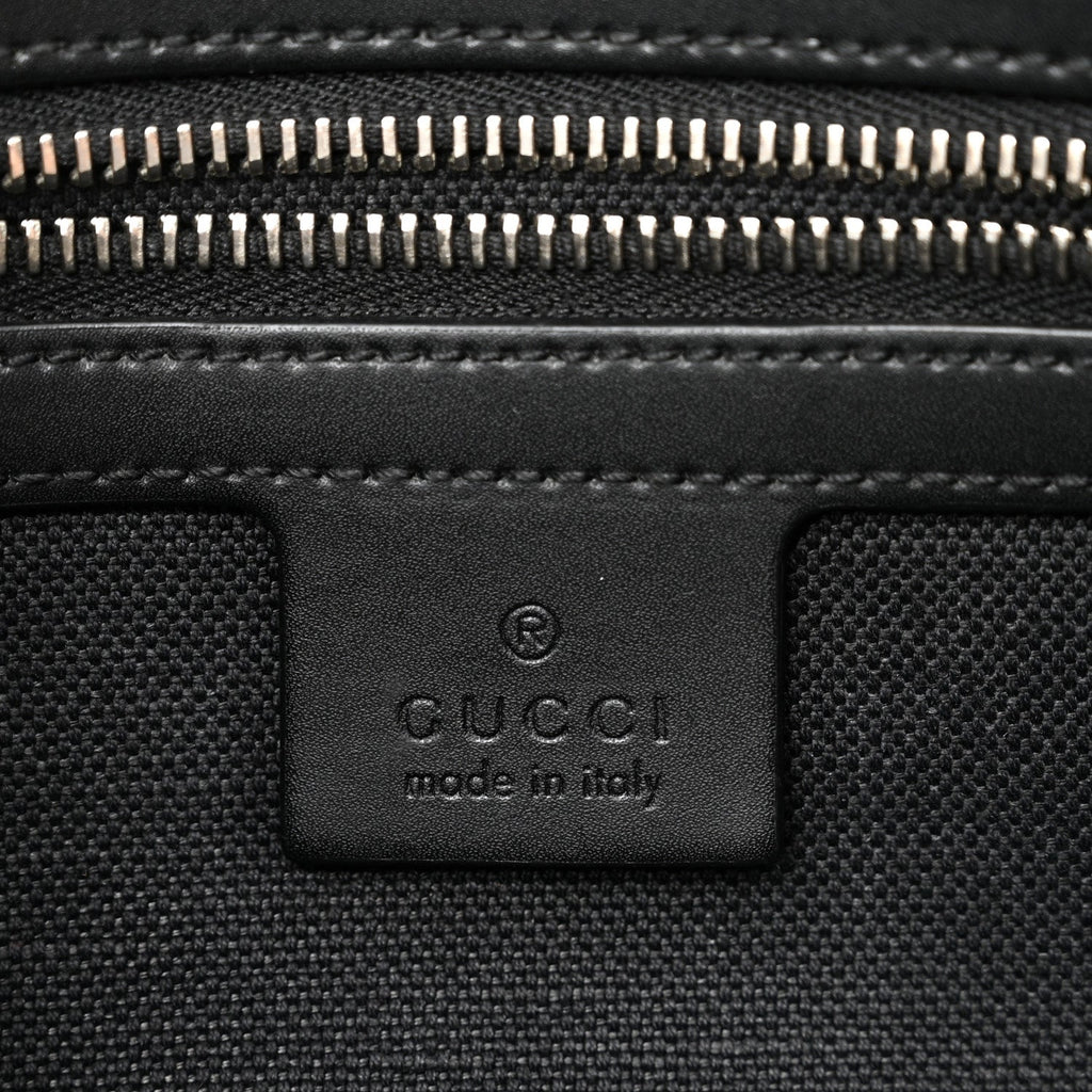 Soft GG Supreme Monogram Web Belt Bag Black Grey