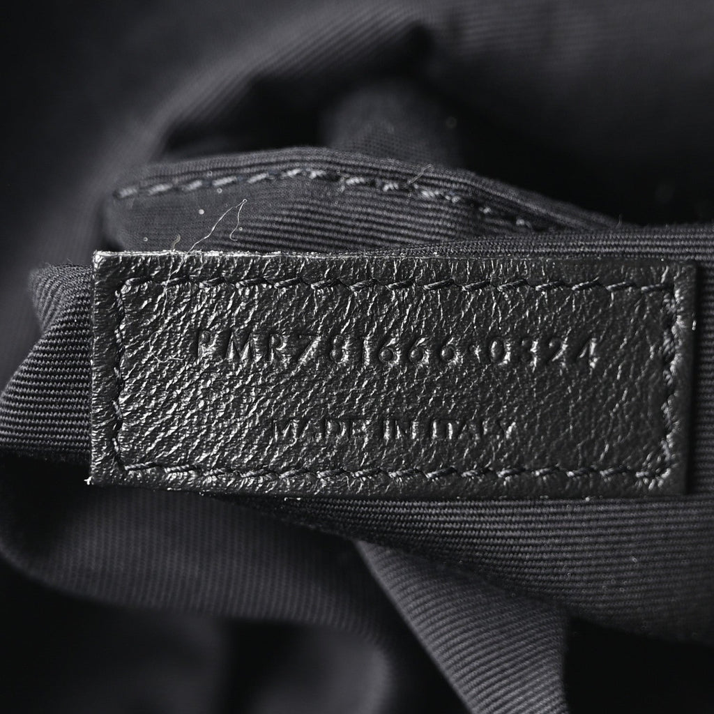 Lambskin Matelasse Monogram Medium Jamie 4.3 Pochon Black