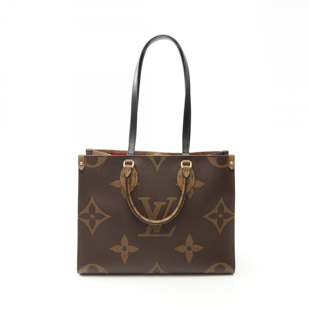 Louis Vuitton Onthego MM Monogram Giant Reverse Coated Canvas Tote Bag