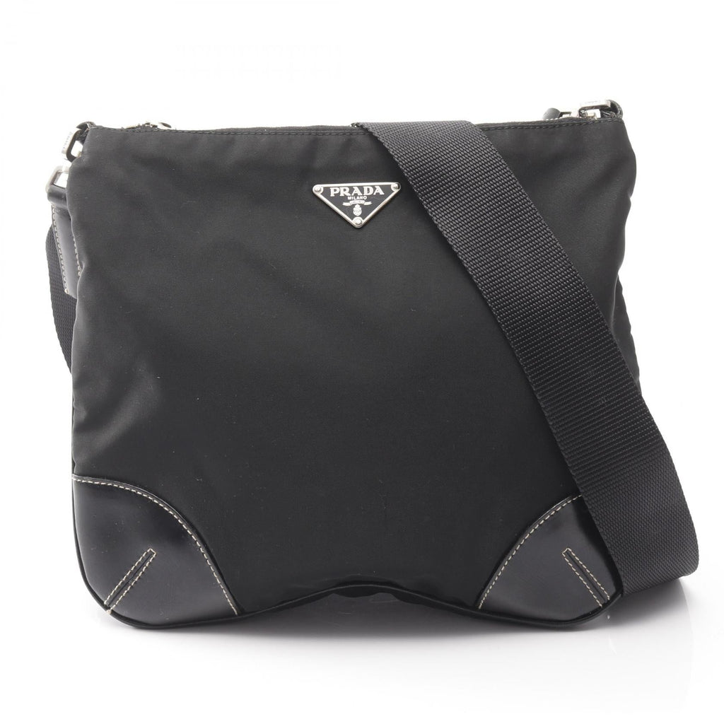 Prada TESSUTO LIGHT Nylon Leather Shoulder Bag