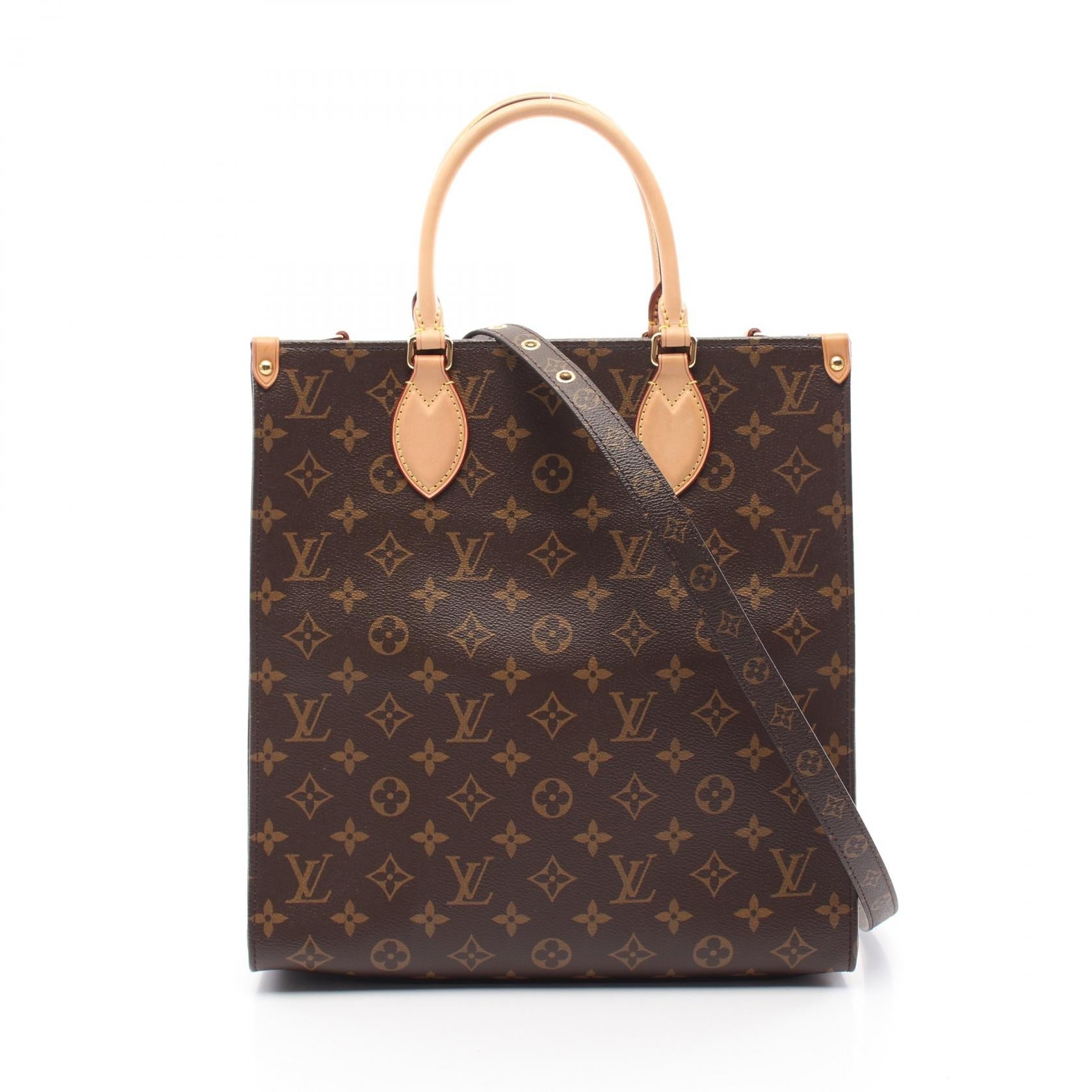 Louis Vuitton Sac Plat PM Monogram Coated Canvas Tote Bag