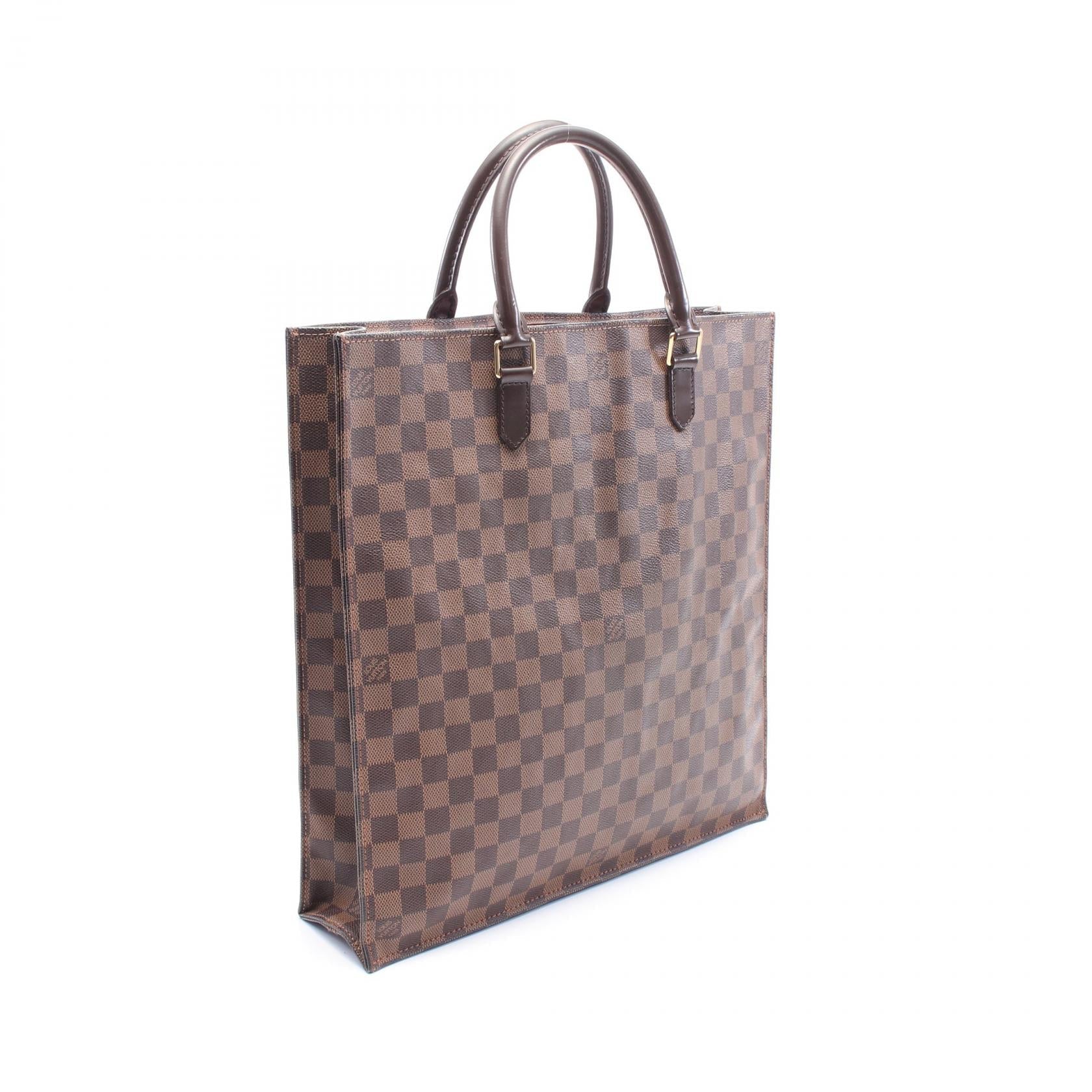 Louis Vuitton Sac Plat Damier Coated Canvas Tote Bag