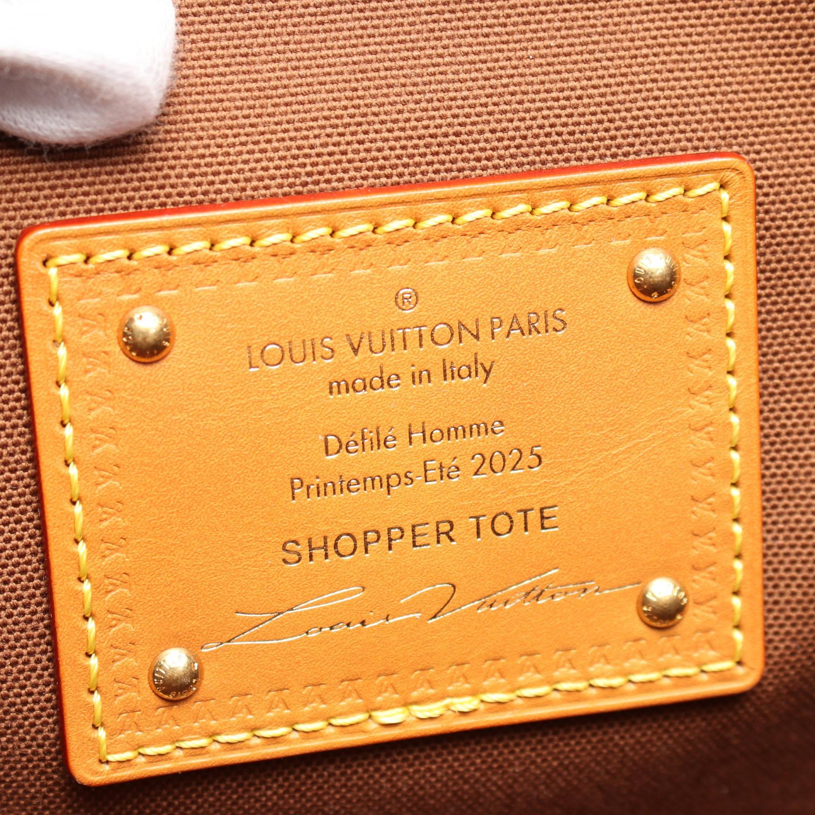 Louis Vuitton Shopper Tote MM Monogram Leather Tote Bag