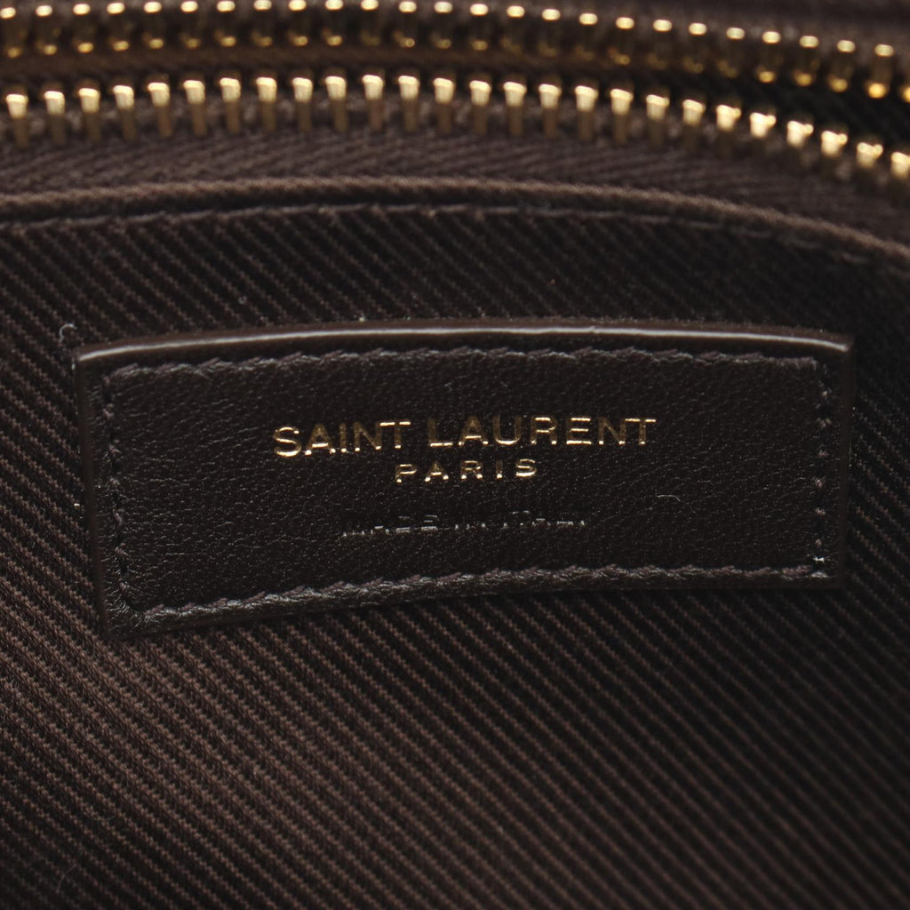 Saint Laurent Monogram Coated Canvas Shoulder Bag
