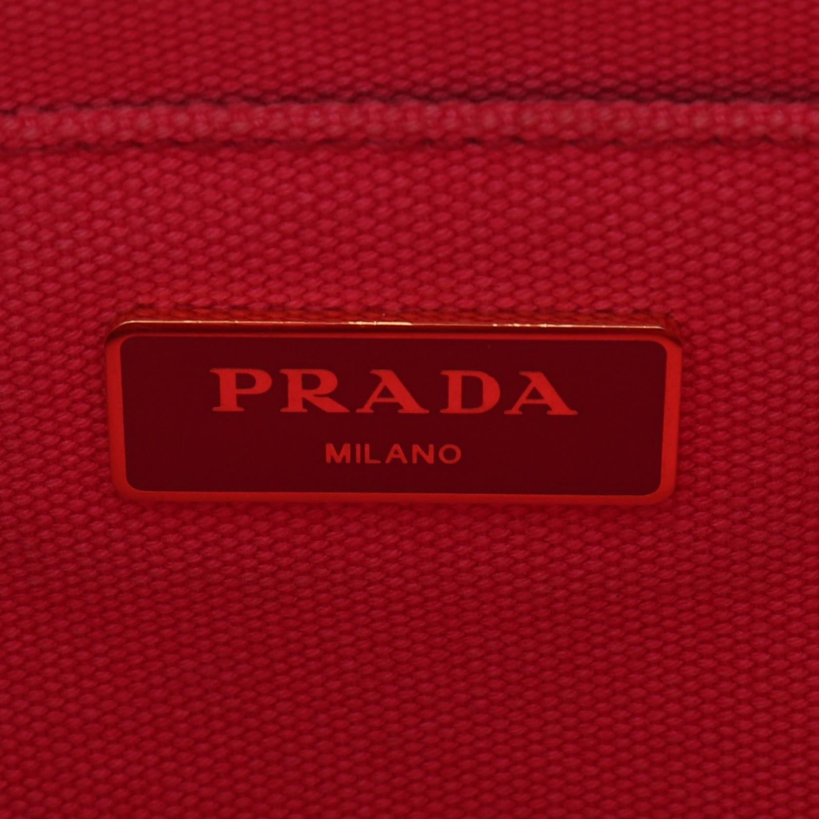 Prada CANAPA Canvas Tote Bag