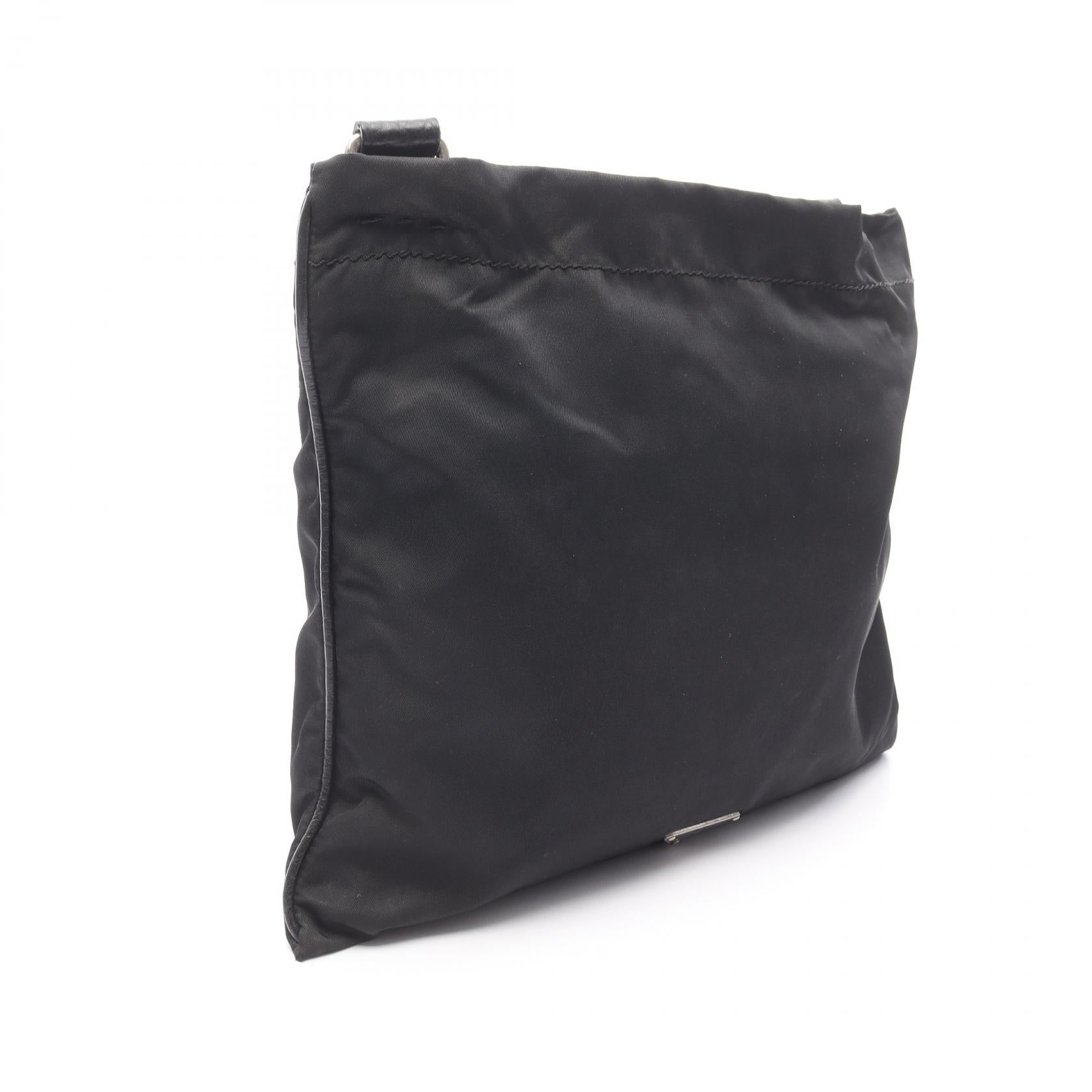Prada Nylon Leather Shoulder Bag