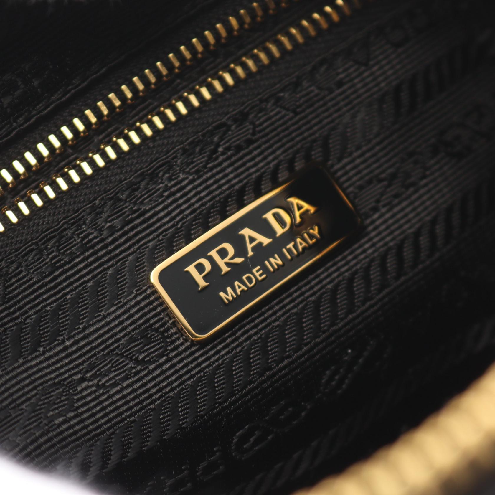 Prada SACCA Leather Shoulder Bag