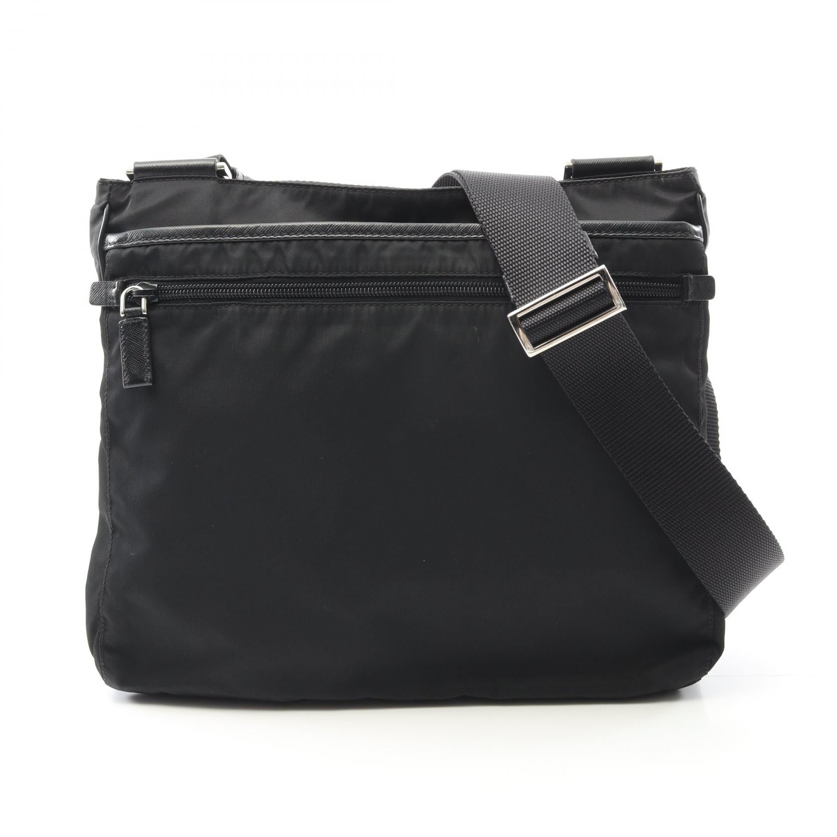 Prada VIAGGIO Nylon Saffiano Leather Shoulder Bag
