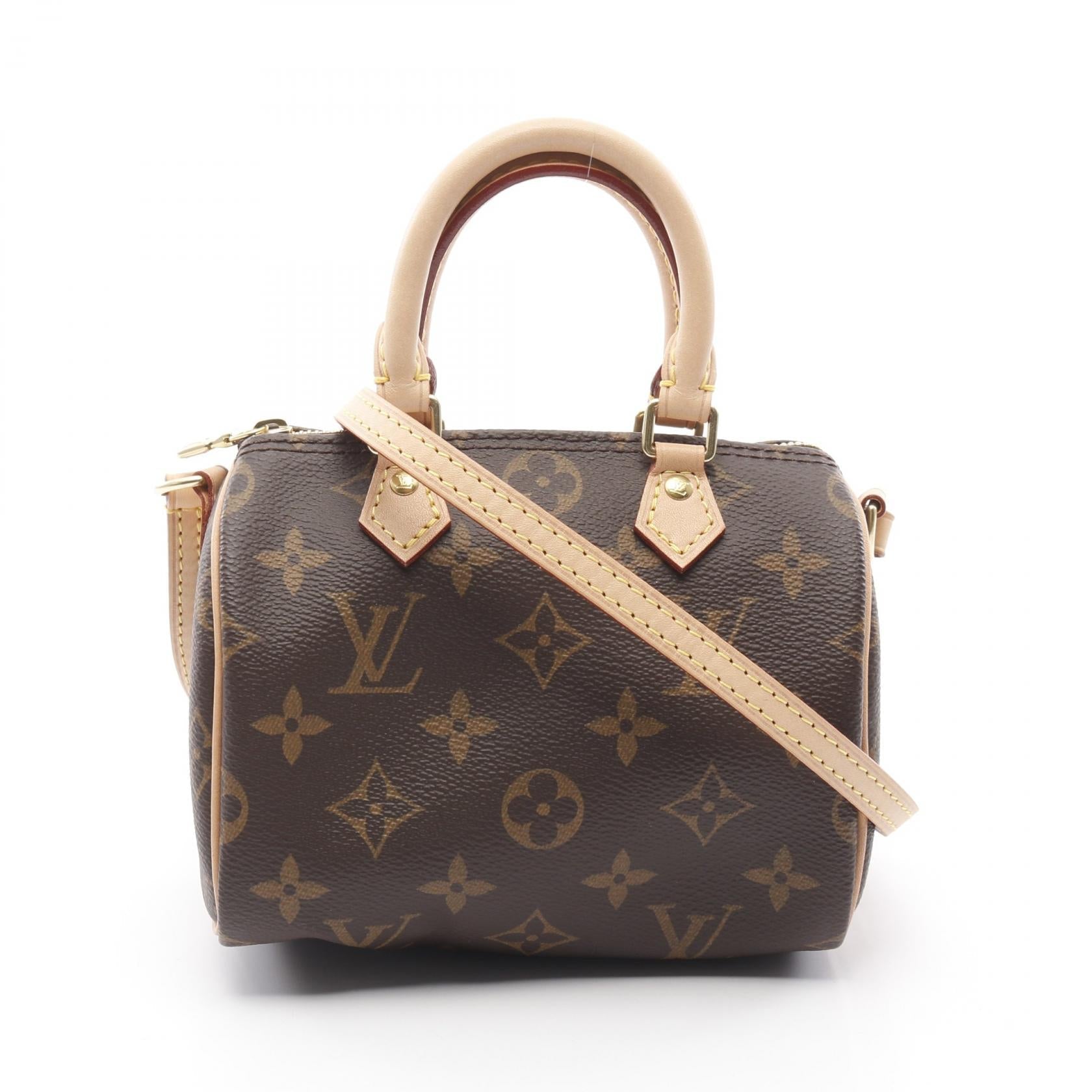 Louis Vuitton Nano Speedy Monogram Coated Canvas Shoulder Bag