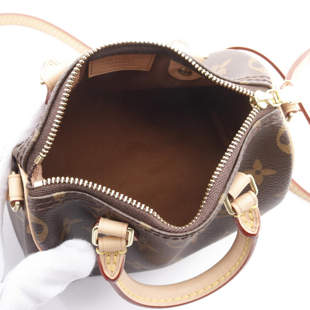 Louis Vuitton Nano Speedy Monogram Coated Canvas Shoulder Bag