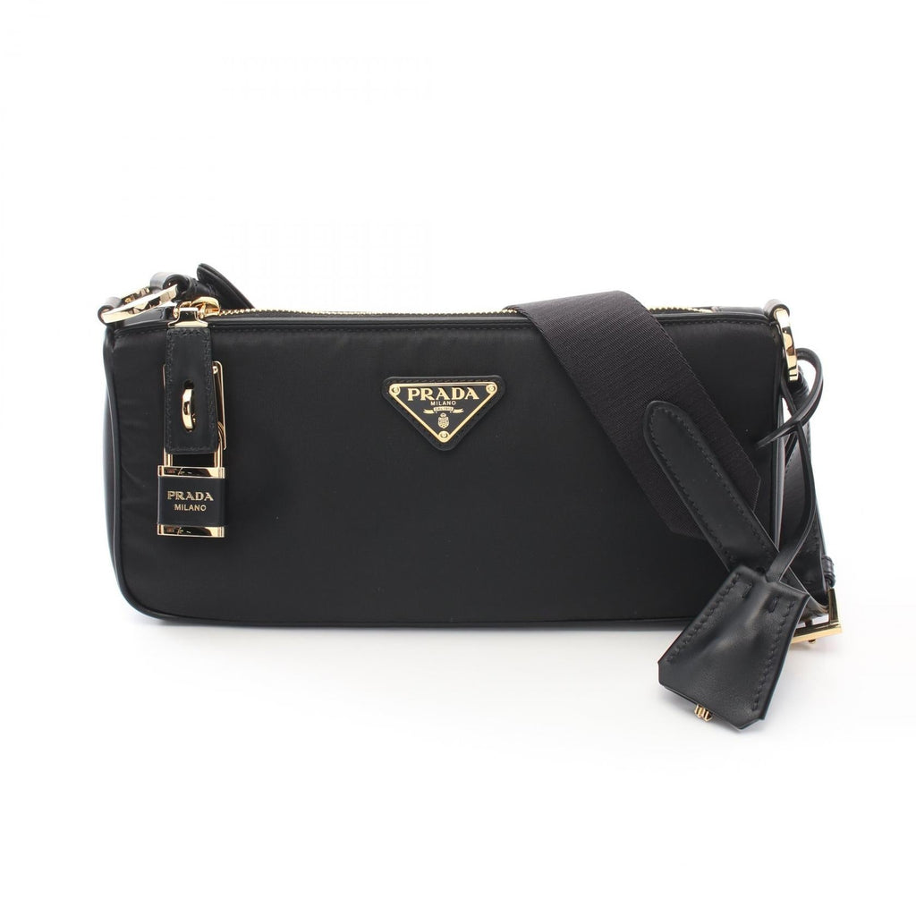 Prada TESSUTO＋VITELLO Nylon Leather Shoulder Bag