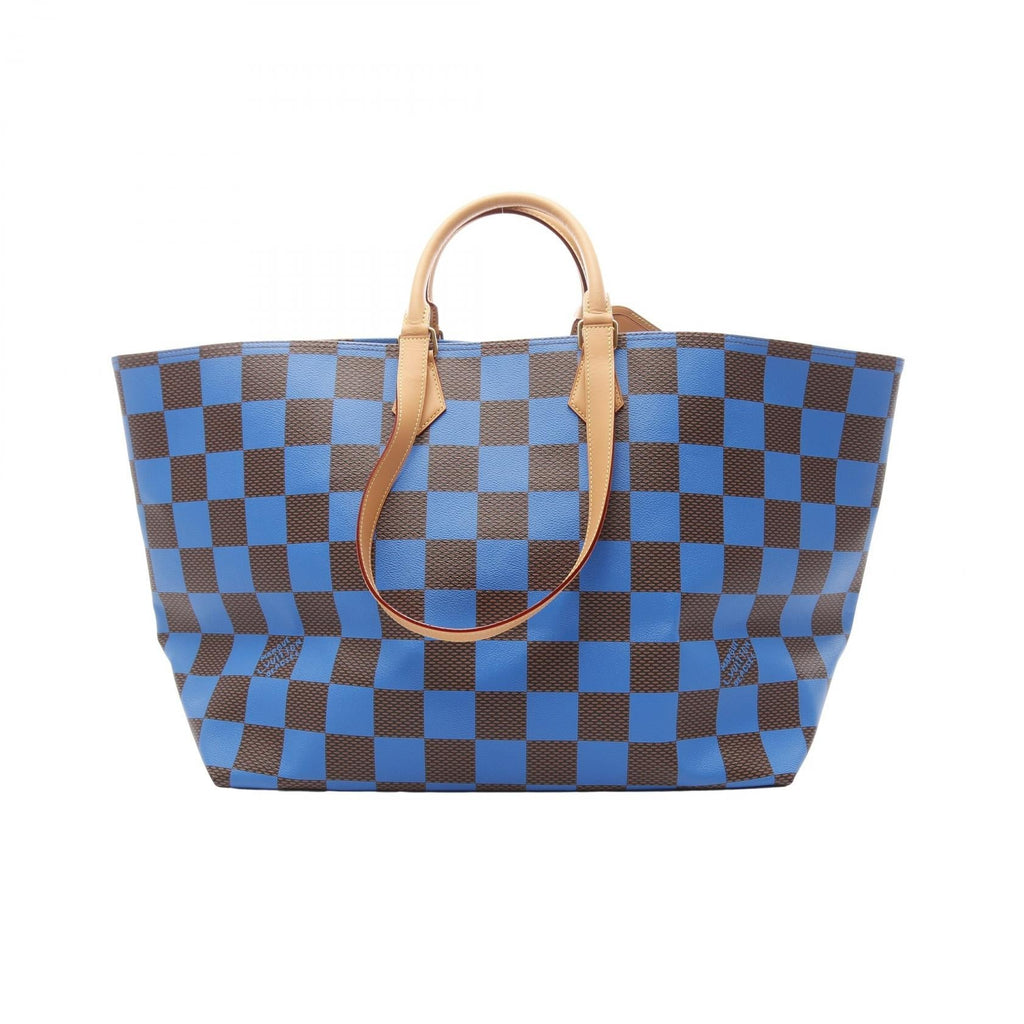 Louis Vuitton Sac Plat Soft EW Damier Pop Coated Canvas Tote Bag