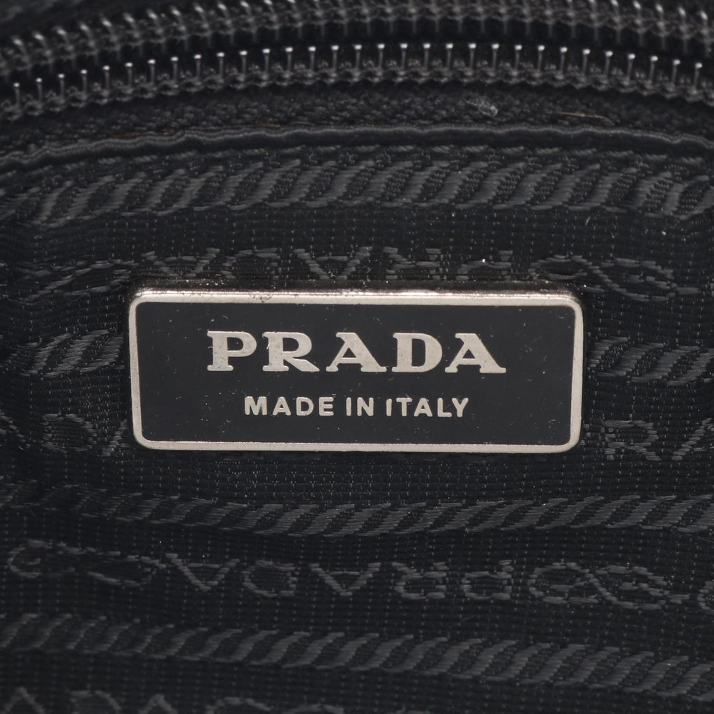 Prada Nylon Saffiano Leather Shoulder Bag