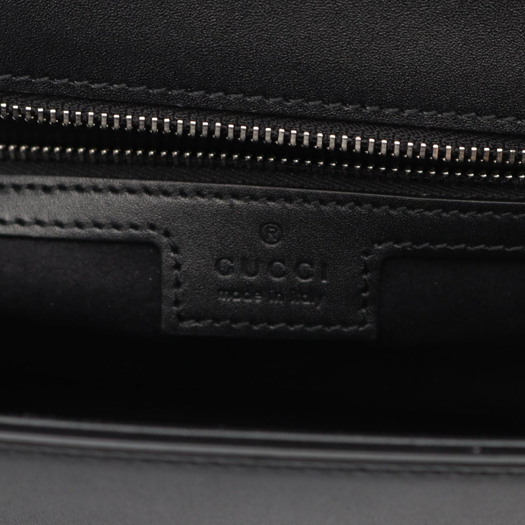 Gucci Double G Leather Shoulder Bag