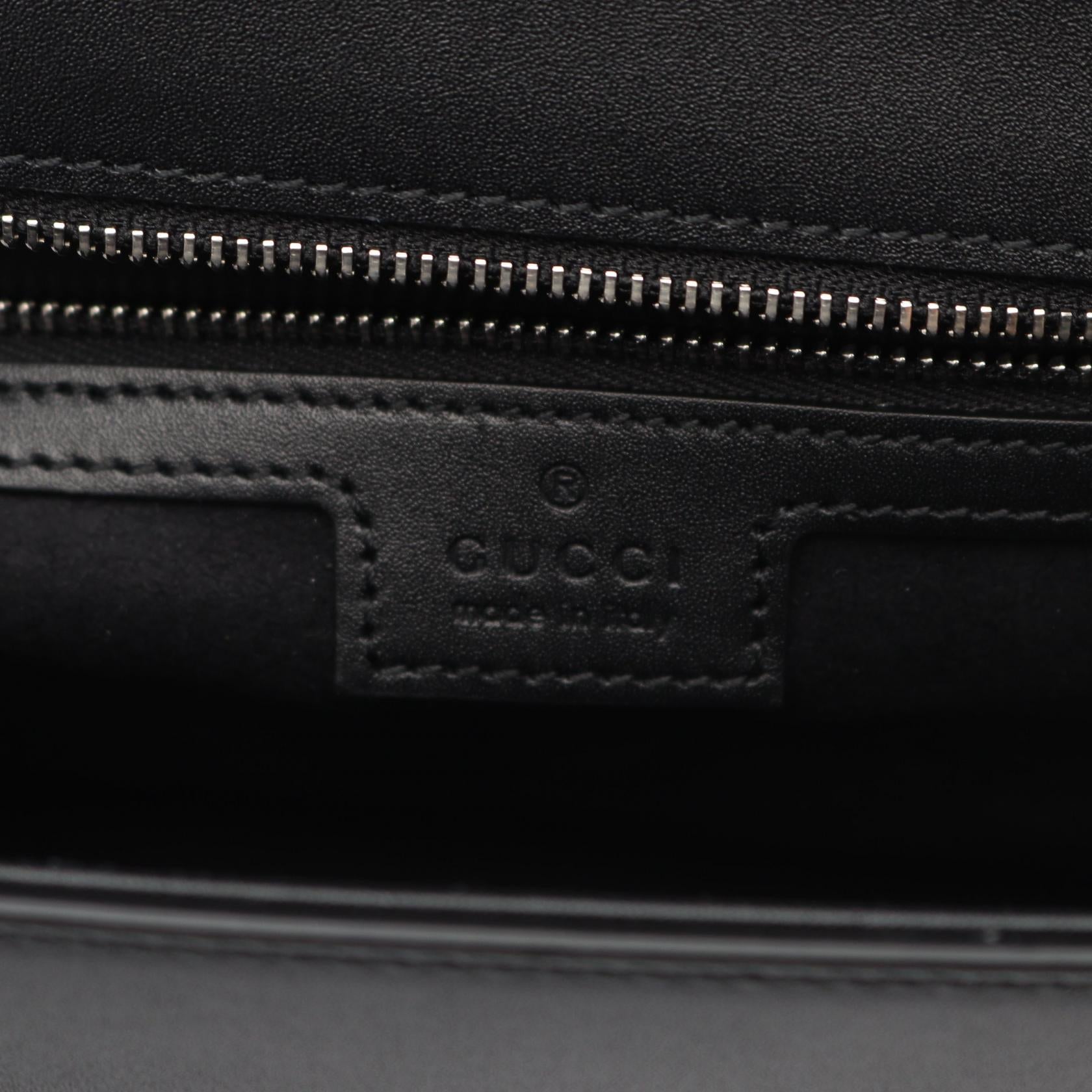 Gucci Double G Leather Shoulder Bag