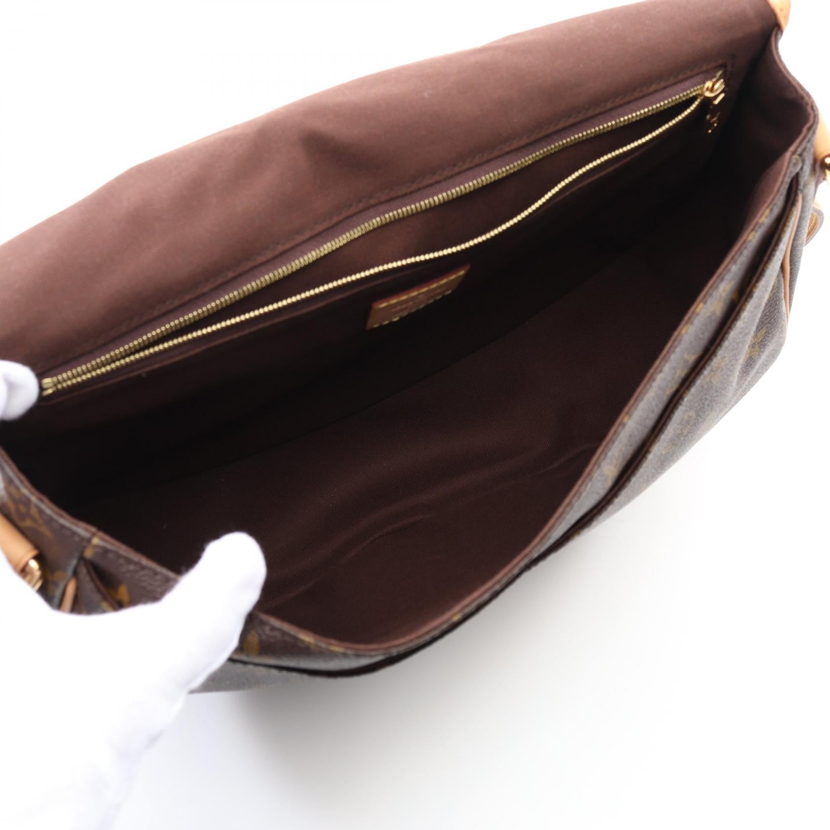 Louis Vuitton Menilmontant Monogram Coated Canvas Shoulder Bag
