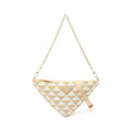 Prada TRIANGOLO Jacquard Canvas Shoulder Bag