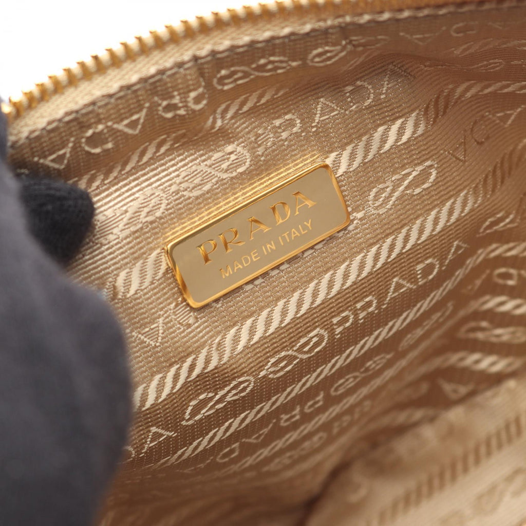 Prada TRIANGOLO Jacquard Canvas Shoulder Bag