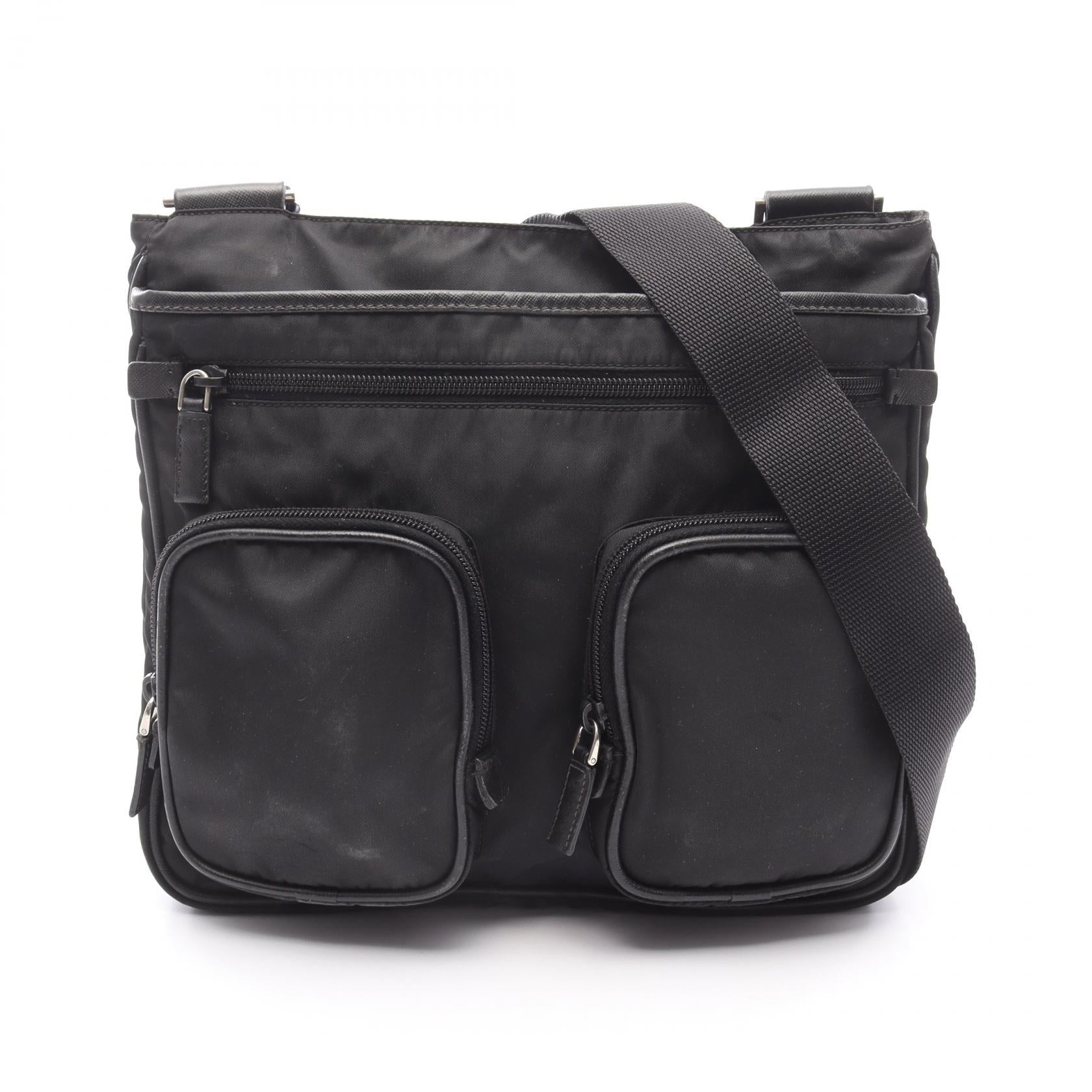 Prada Re-Nylon Saffiano Leather Shoulder Bag