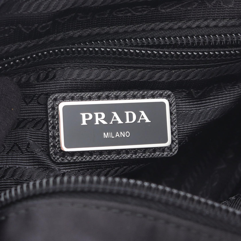 Prada TESSUTO+SAFFIANO Nylon Saffiano Leather Shoulder Bag