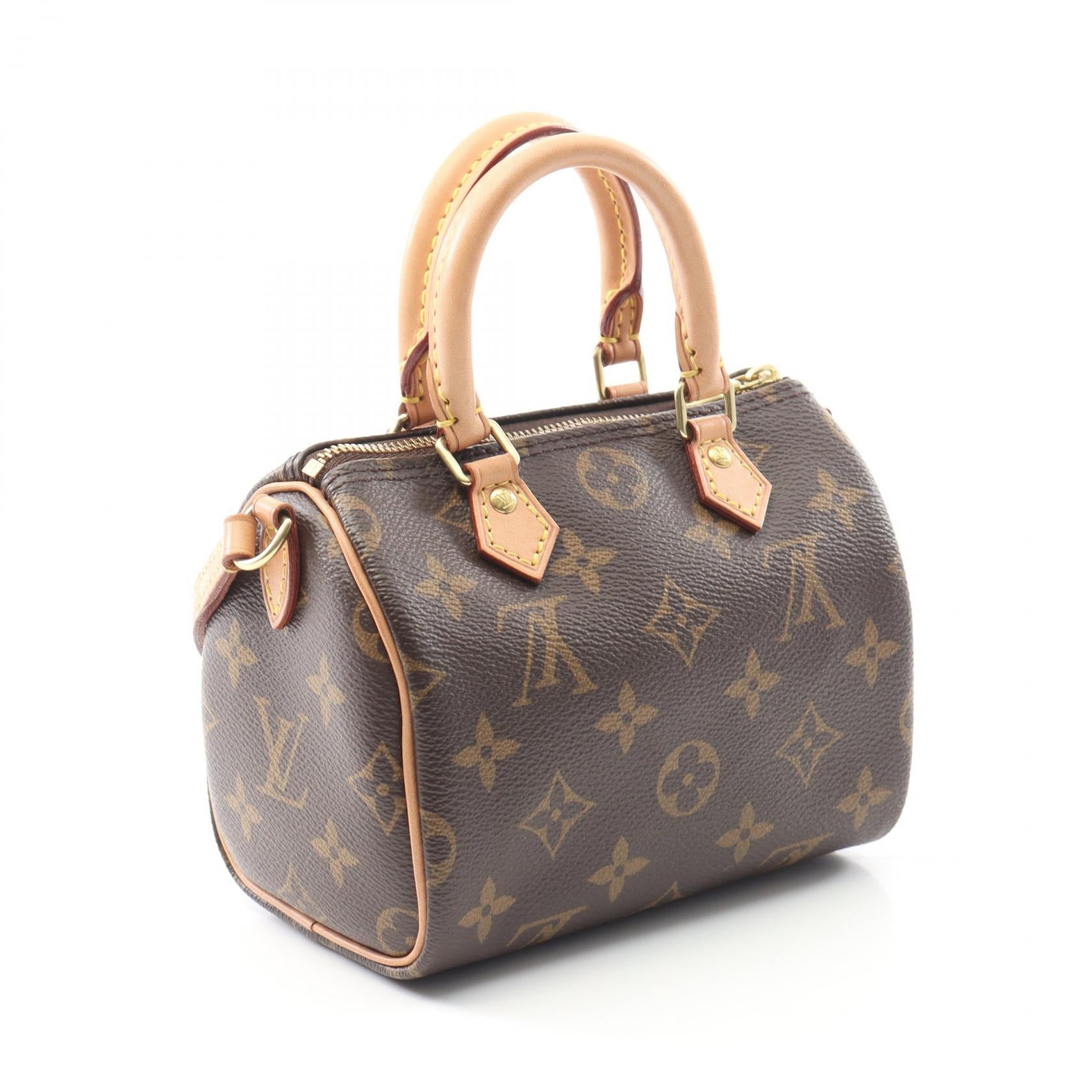 Louis Vuitton Nano Speedy Monogram Coated Canvas Shoulder Bag
