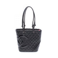 Chanel Cambon Line Small Tote Bag Leather Patent Leather Tote Bag
