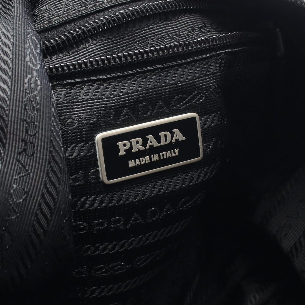 Prada Nylon Leather Shoulder Bag