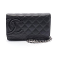 Chanel Cambon Line Leather Patent Leather Shoulder Bag