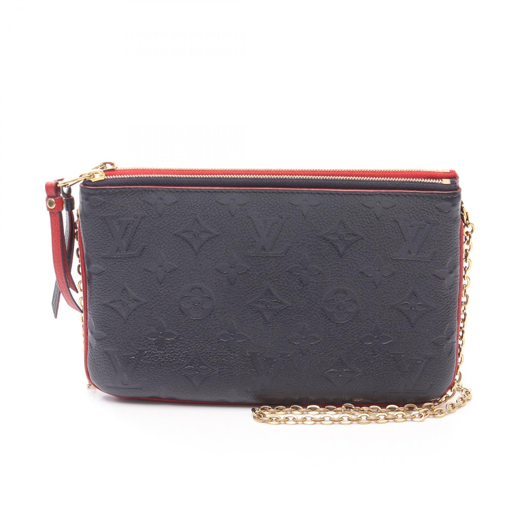 Louis Vuitton Pochette Double Zip Monogram Empreinte 2way Shoulder Bag