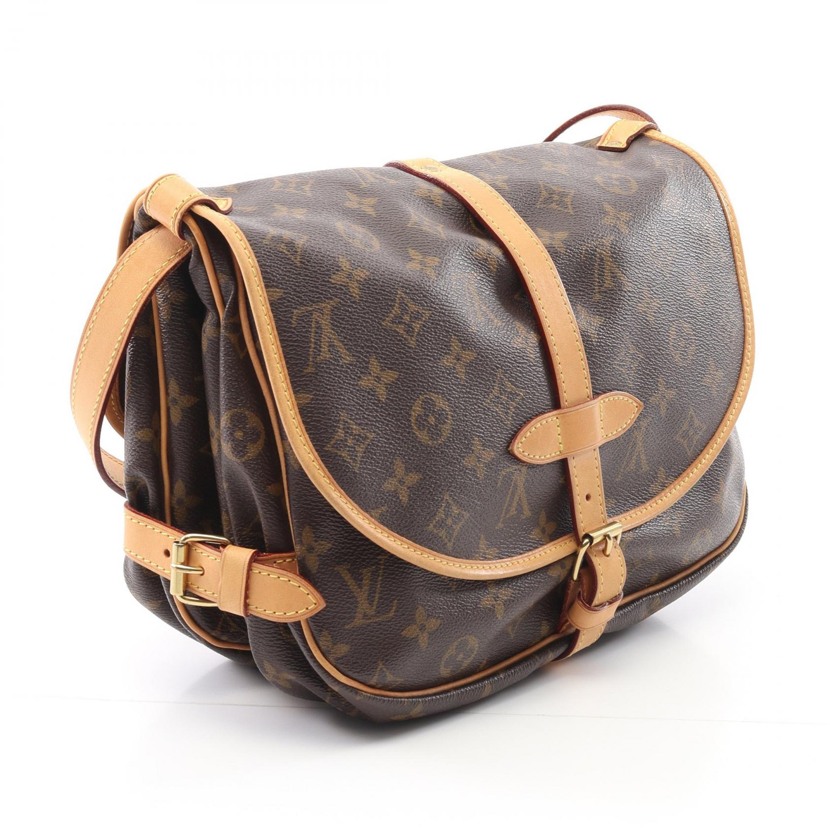 Louis Vuitton Saumur 30 Monogram Coated Canvas Shoulder Bag