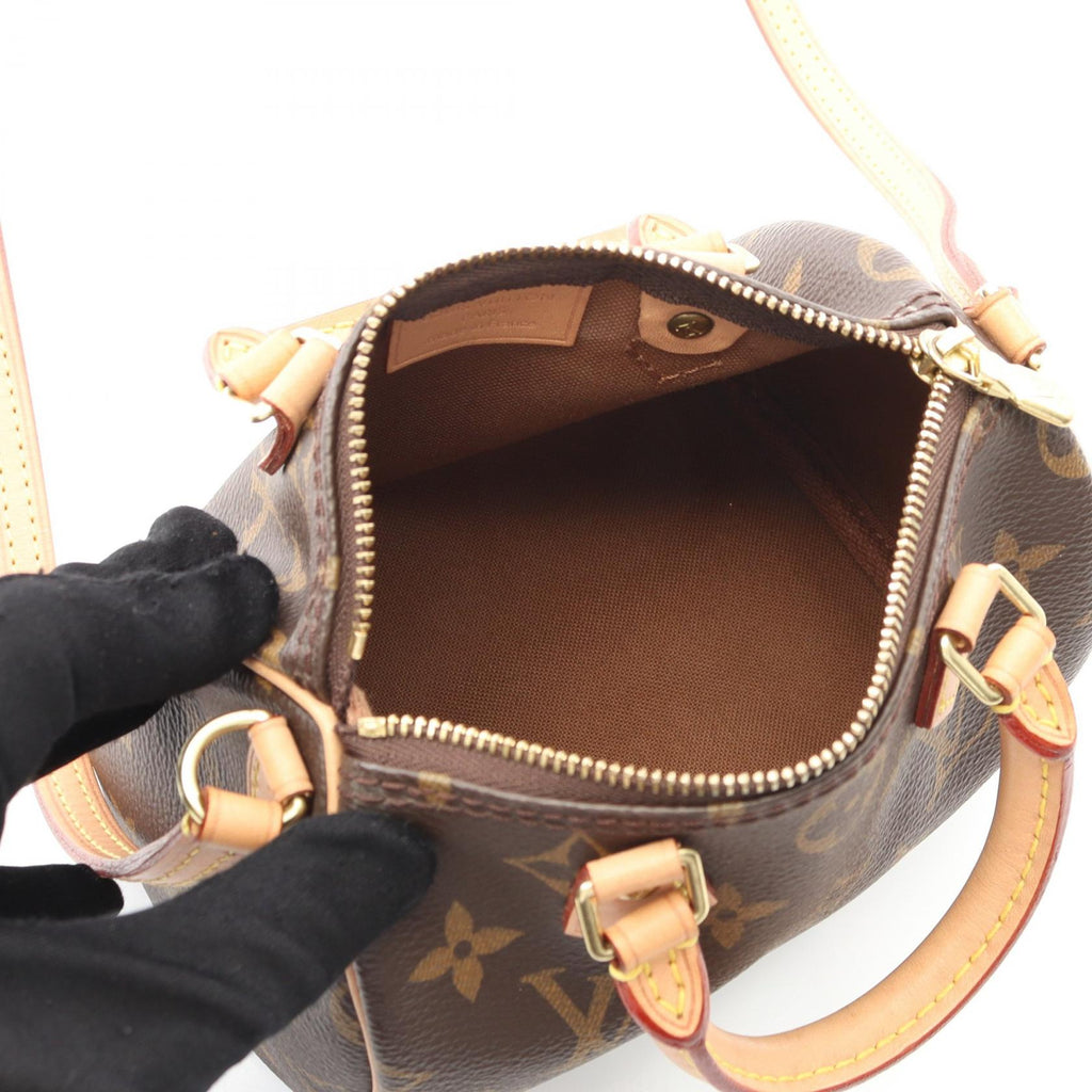 Louis Vuitton Nano Speedy Monogram Coated Canvas Shoulder Bag