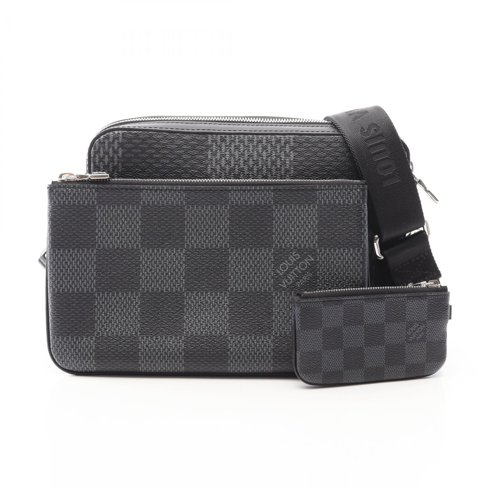 Louis Vuitton Trio Messenger PVC Coated Canvas Shoulder Bag