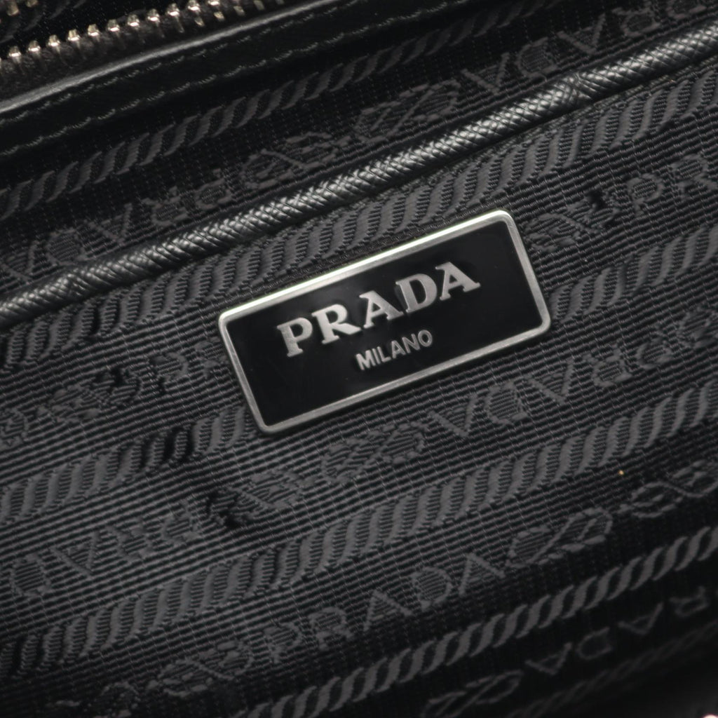 Prada TESSUTO IMPUNTU Nylon Saffiano Leather 2way Tote Bag
