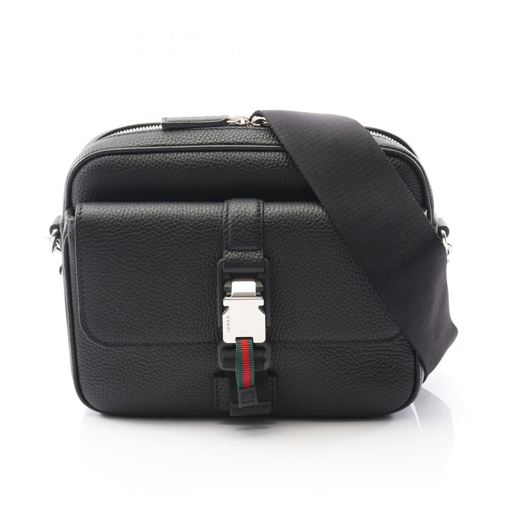 Gucci Web Stripe Leather Shoulder Bag