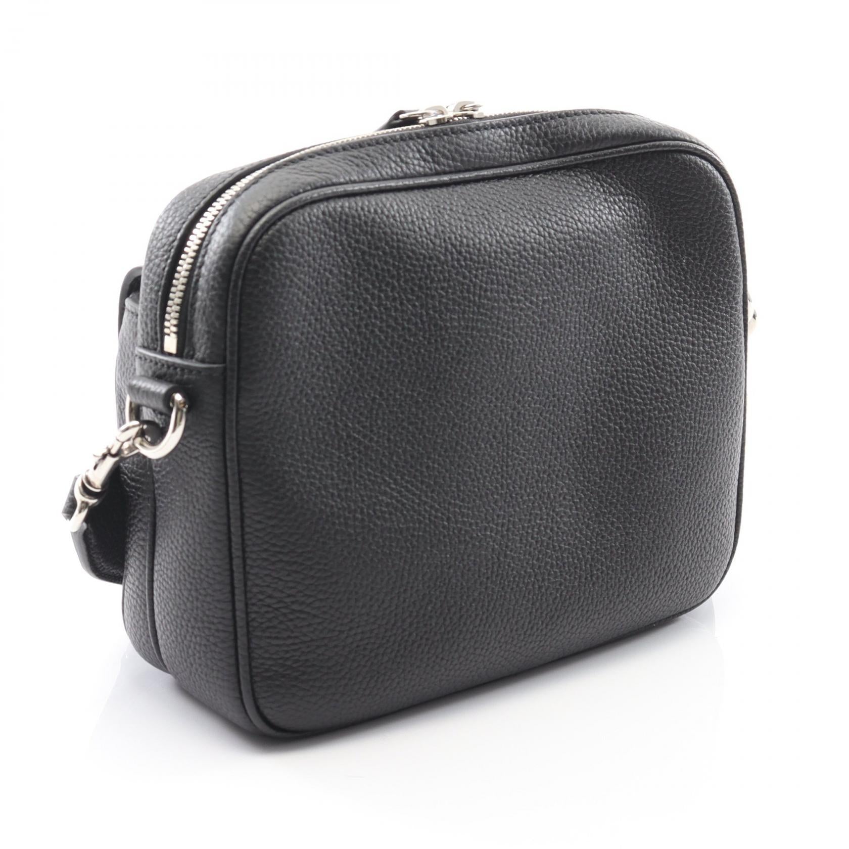 Gucci Web Stripe Leather Shoulder Bag