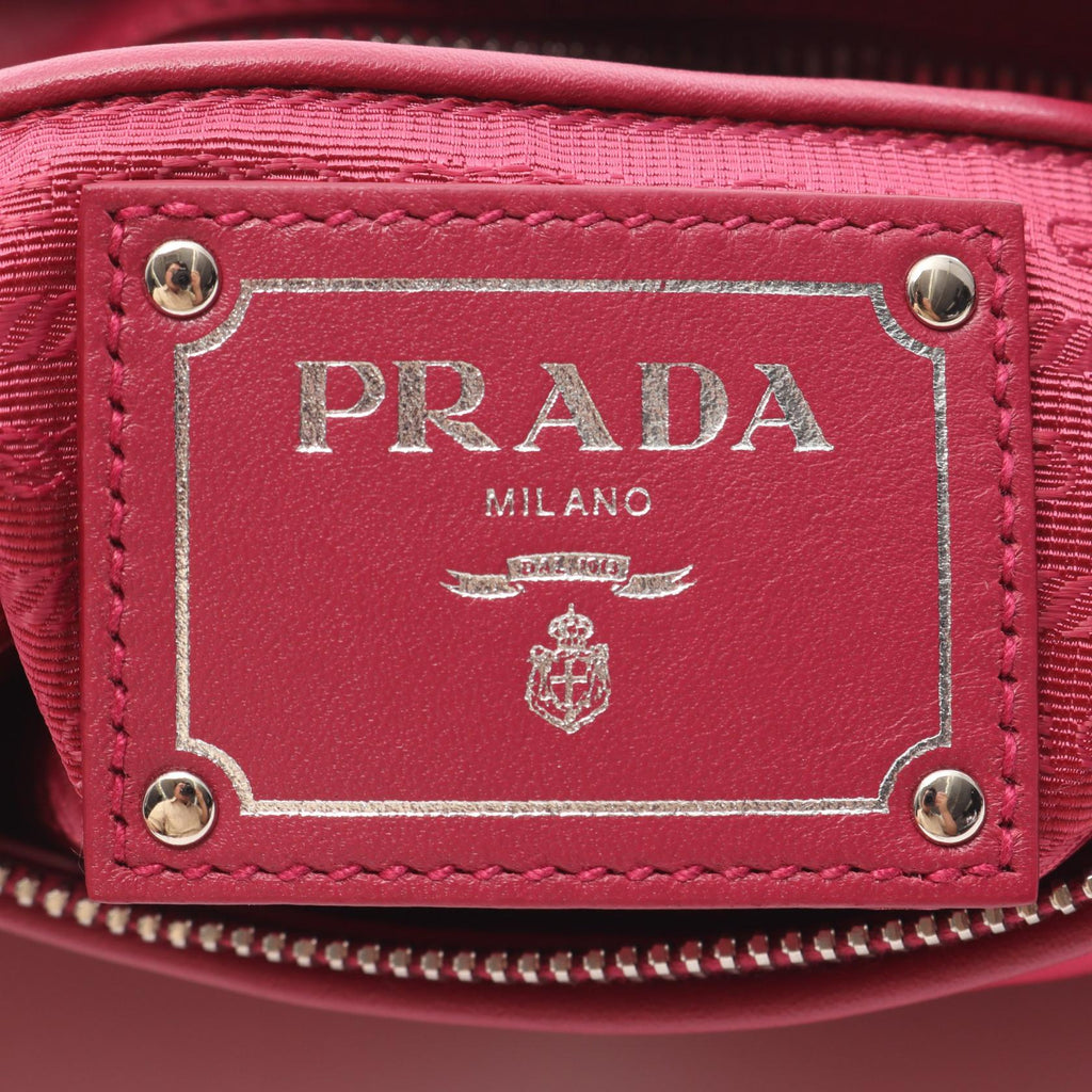 Prada TESSUTO+SOFT CA Nylon Leather Shoulder Bag