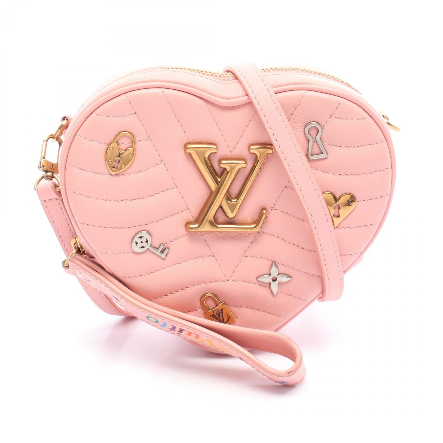 Louis Vuitton New Wave Heart Bag Love Lock Leather Shoulder Bag