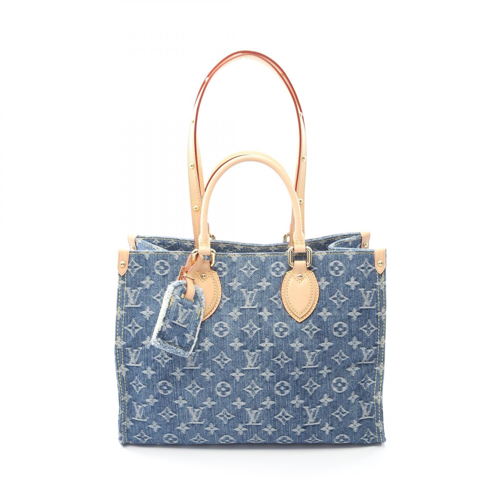 Louis Vuitton Onthego MM Monogram Denim Tote Bag