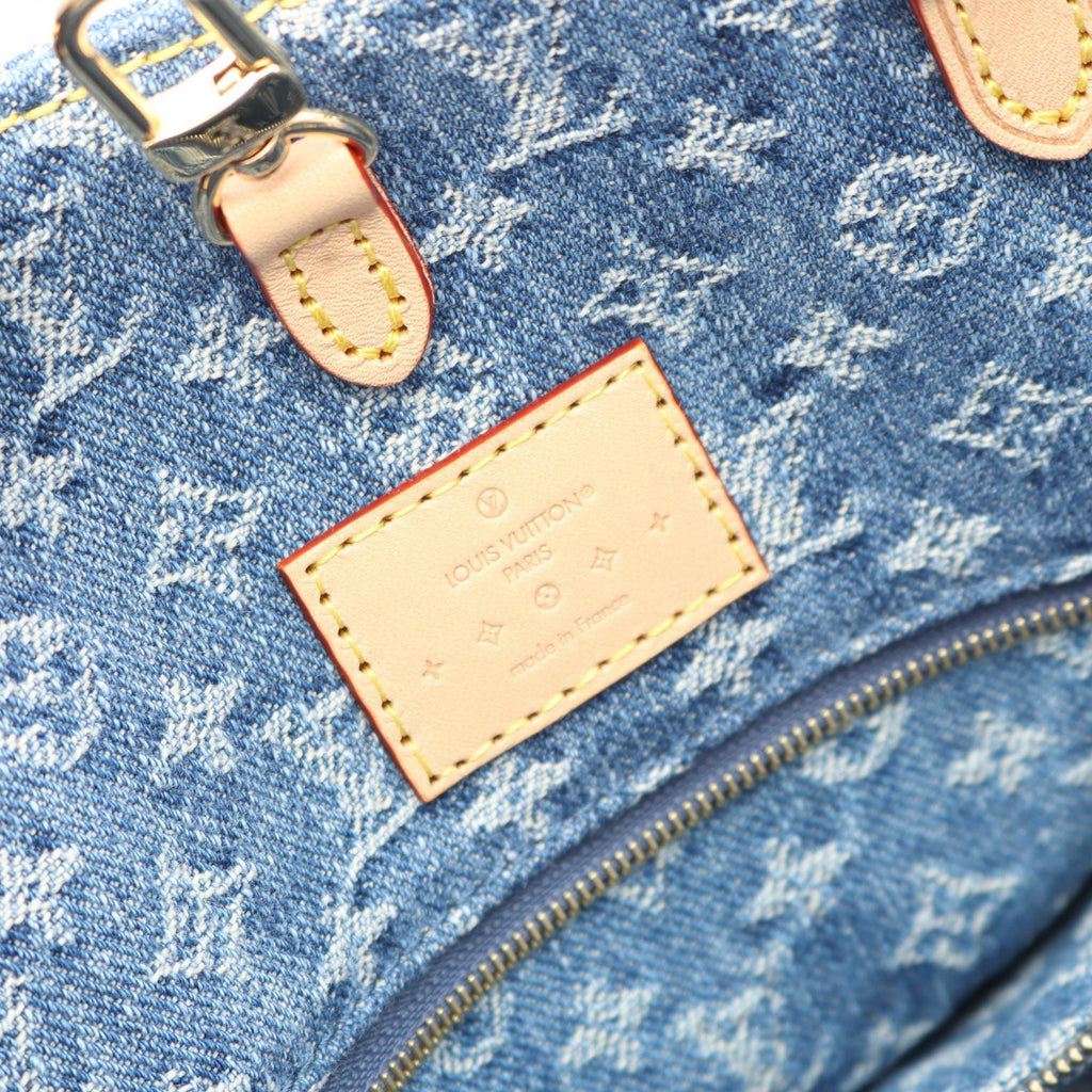 Louis Vuitton Onthego MM Monogram Denim Tote Bag