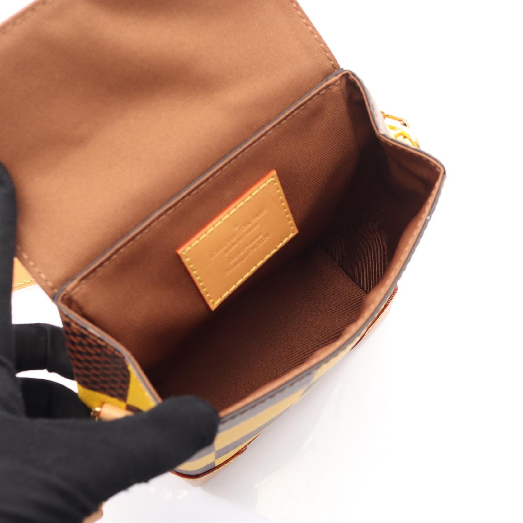 Louis Vuitton Nano Steamer Damier Shoulder Bag