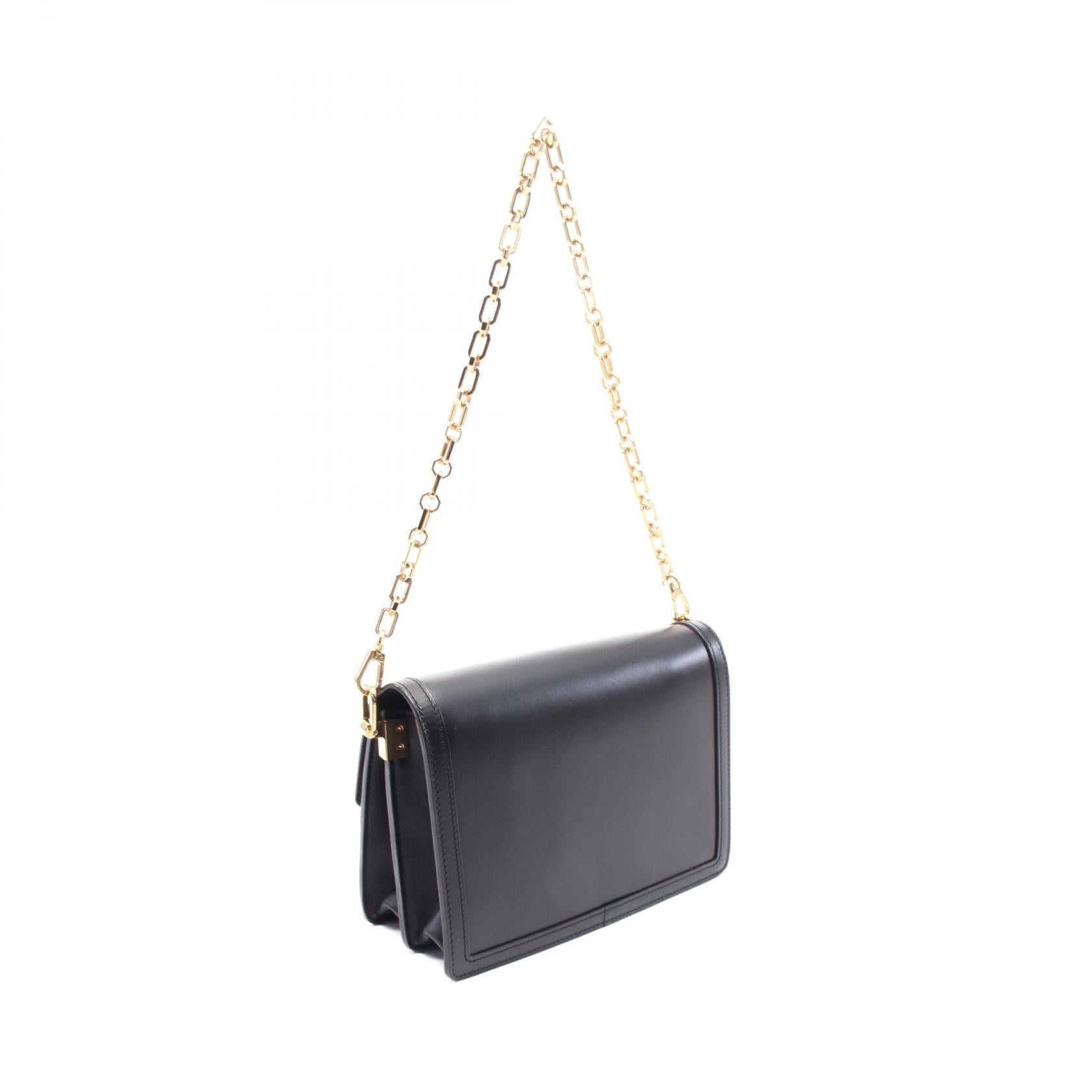 Louis Vuitton Dauphine MM Leather Shoulder Bag