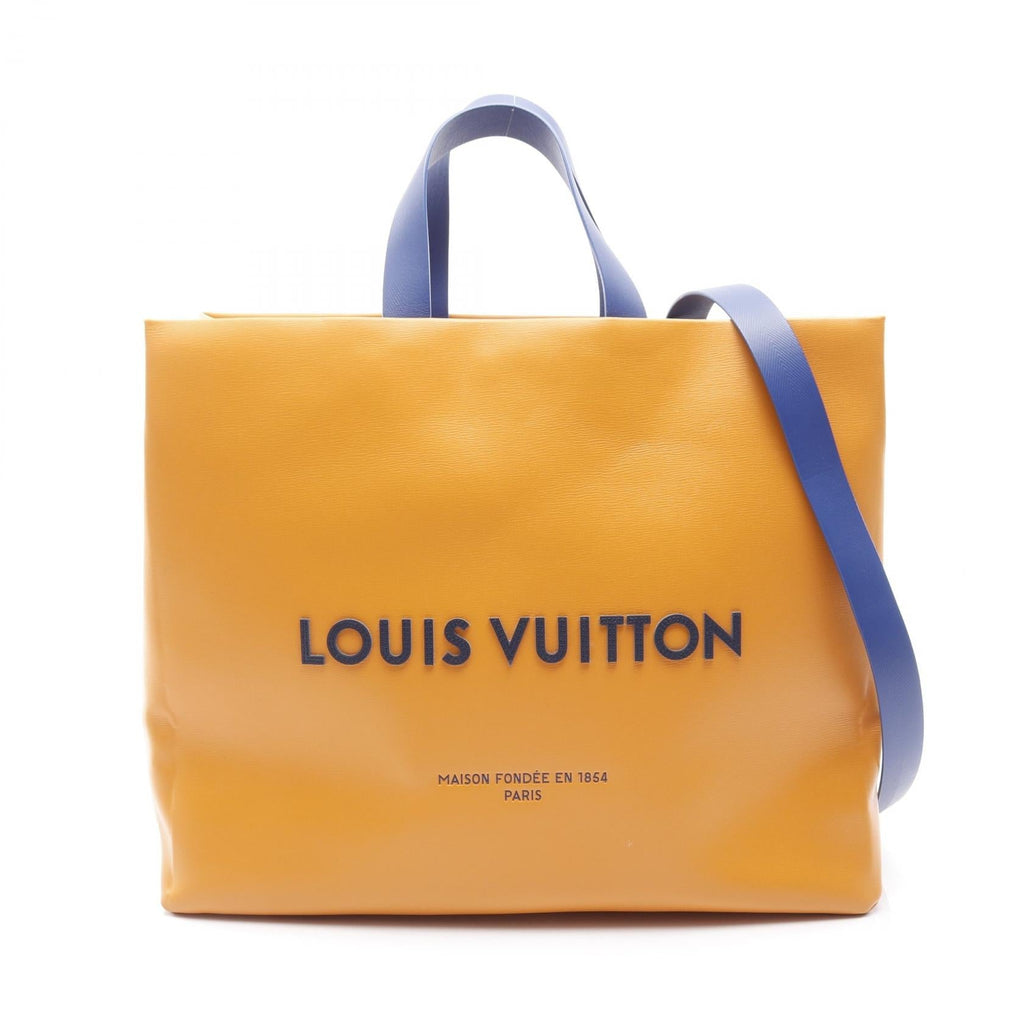Louis Vuitton Shopper Tote MM Leather Tote Bag