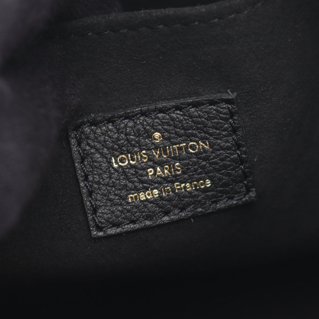 Louis Vuitton Lock & Go Grained Calf Leather Shoulder Bag