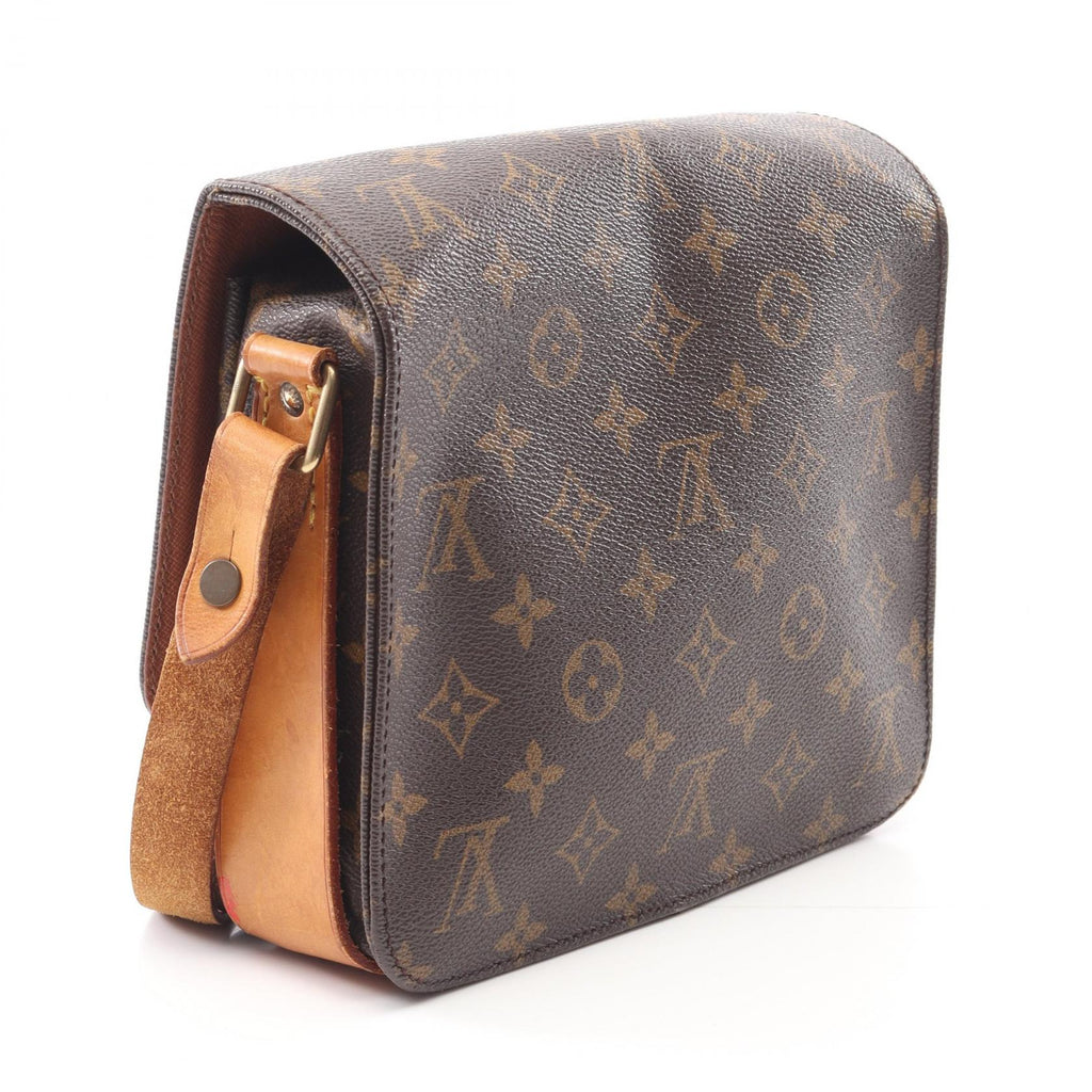 Louis Vuitton Cartouchiere MM Monogram Coated Canvas Shoulder Bag